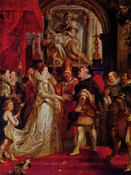 Peter Paul Rubens, Matrimonio di Maria de' Medici, 1622-25, Louvre, Parigi